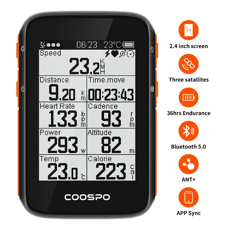 Coospo-BC200 2.4 ġ ANT +  GPS  ӵ..